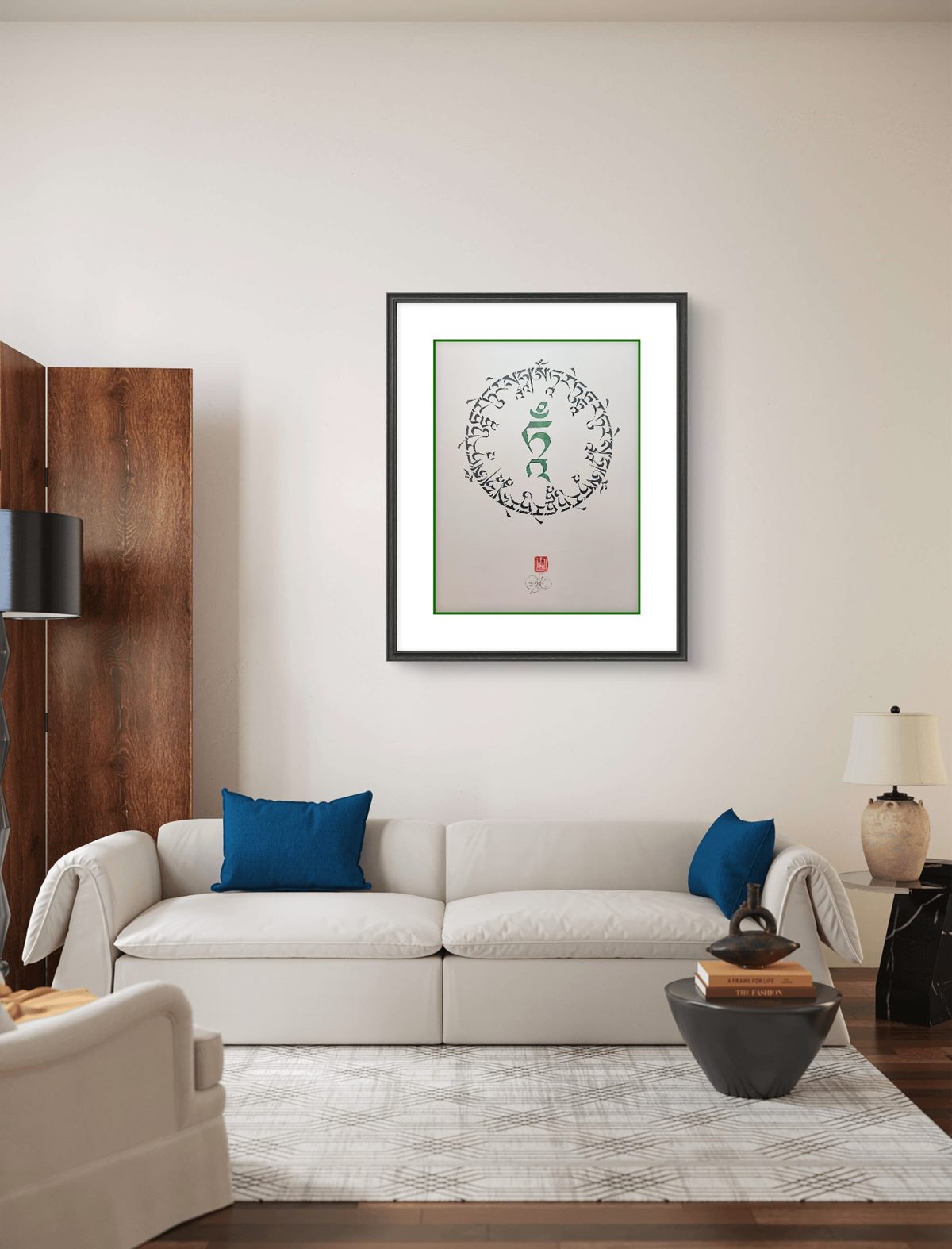 Green Tara Mantra (18 x 24 in.) - Image 4