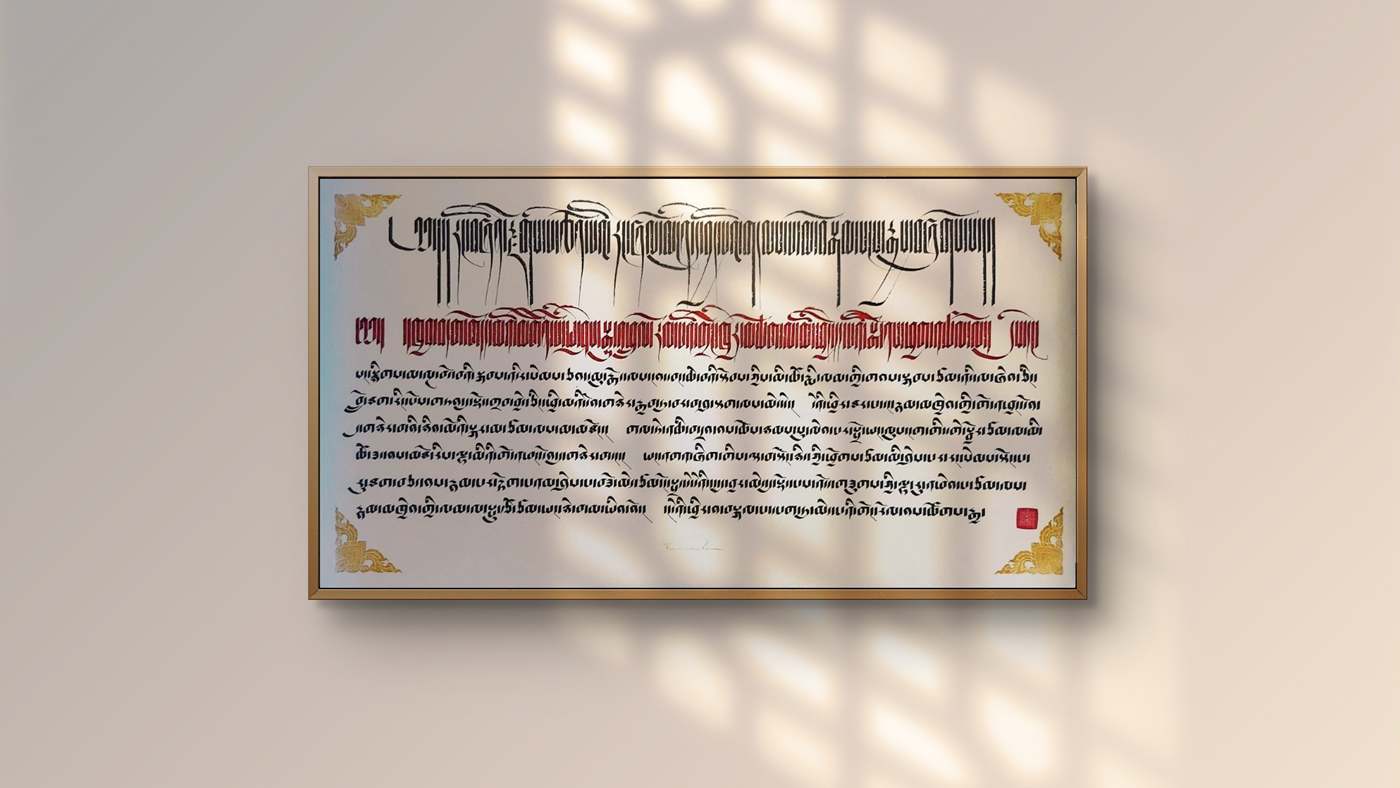 Buddhahood Without Meditation, Nang-Jang (43 x 23 in.)