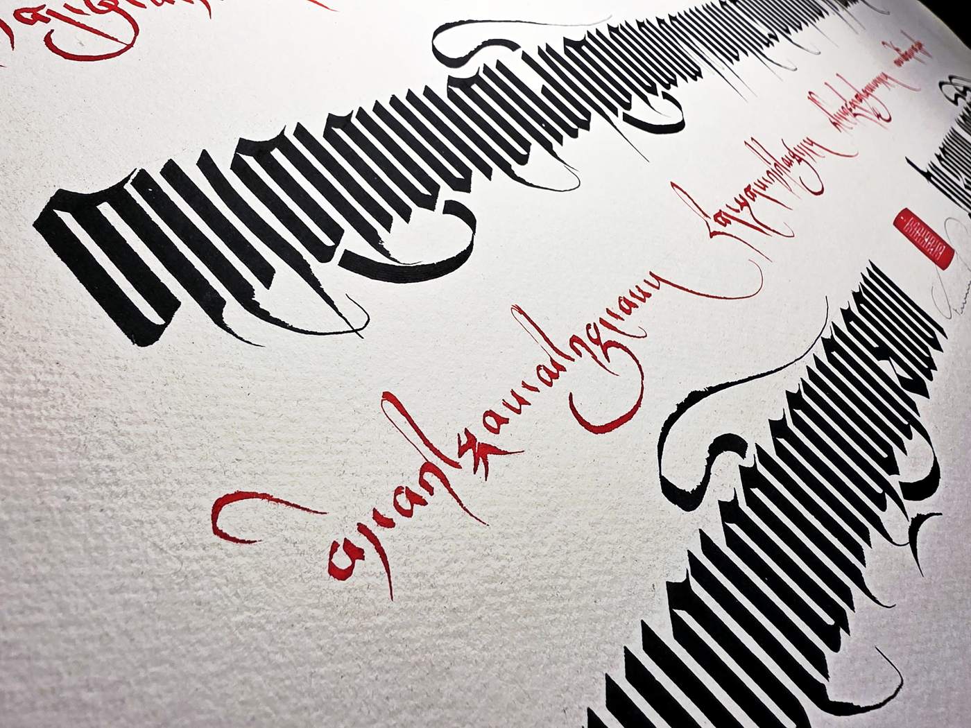 Vanquishing Constraints of Body, Speech and Mind (30x20in.) - Image 5